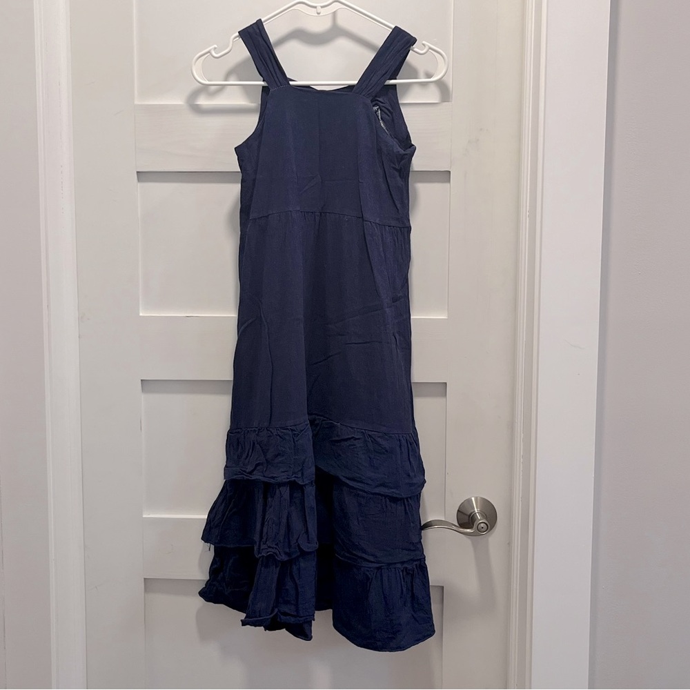 Kids blue ruffle dress size 14